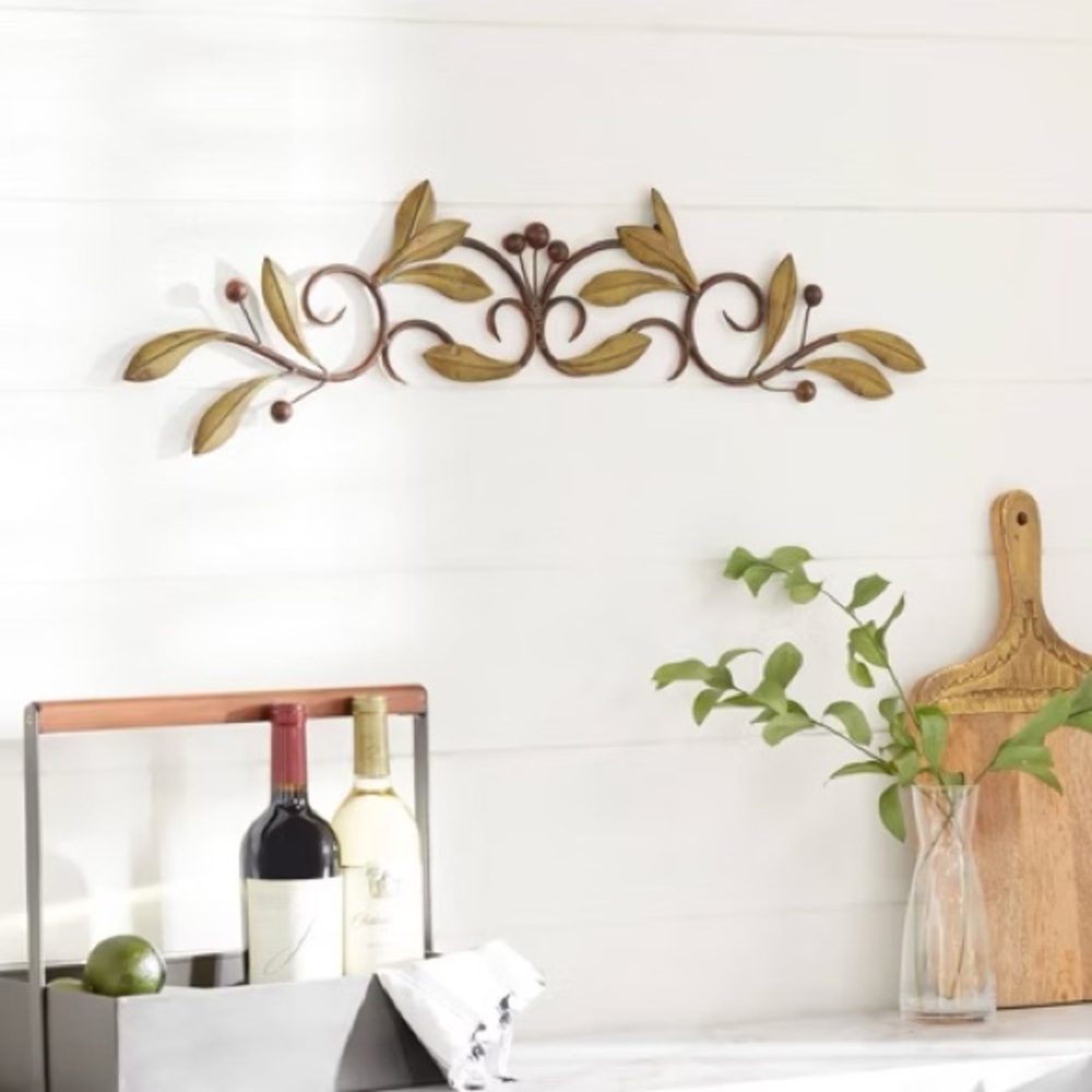 #1 Olive Branch Metal Wall Decor